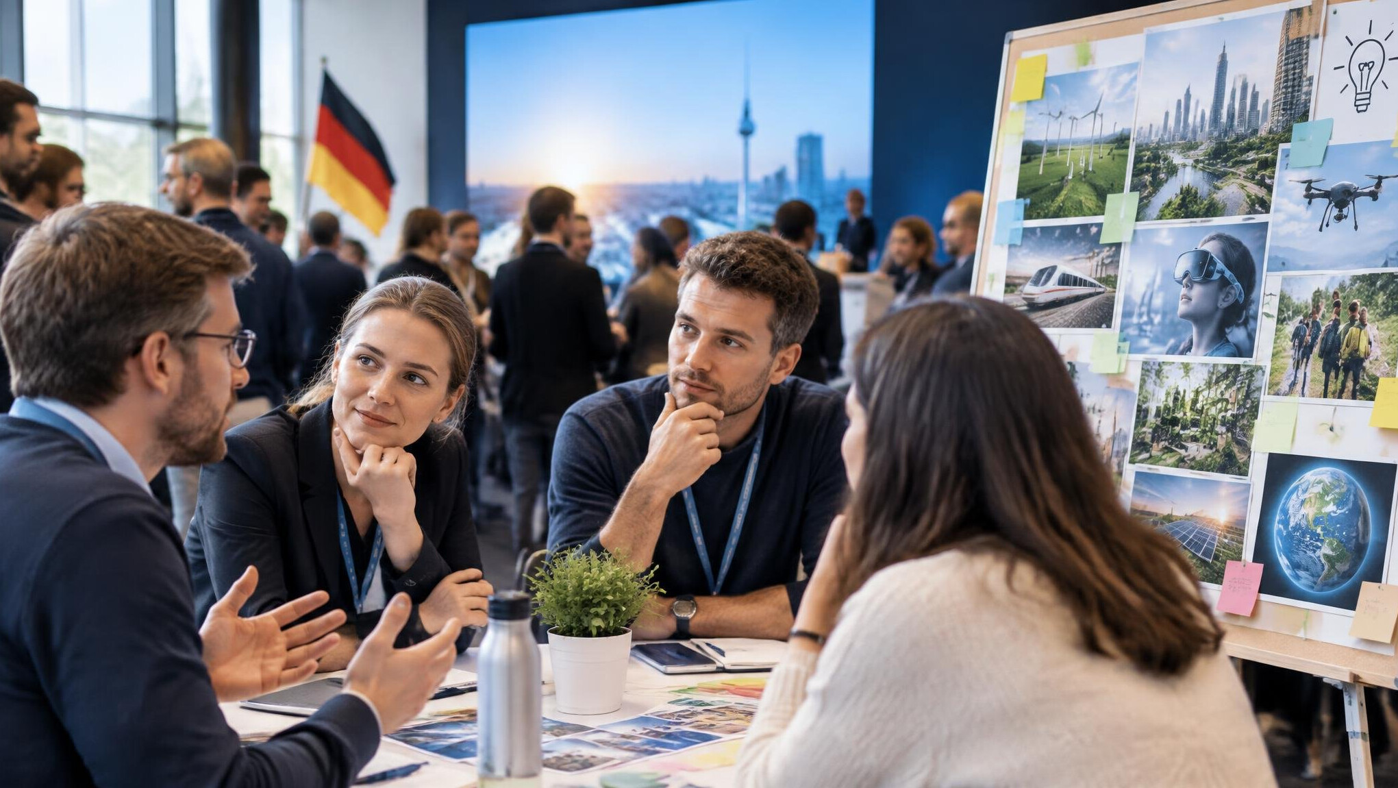 germans discussing the future
