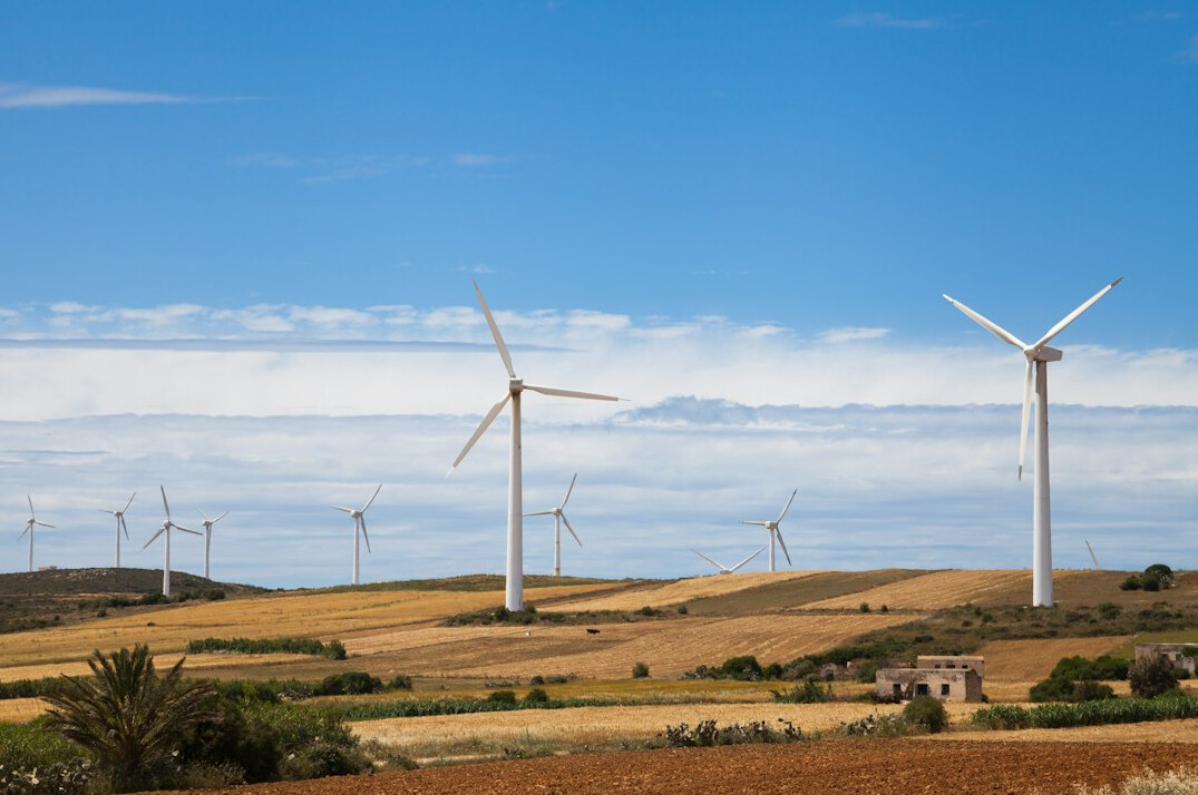 wind turbines landscape